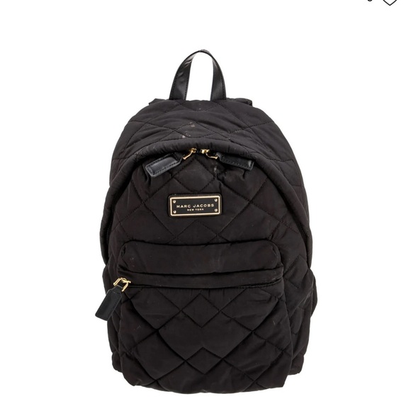 Marc Jacobs Black Quilted Backpack - Picture 1 of 11